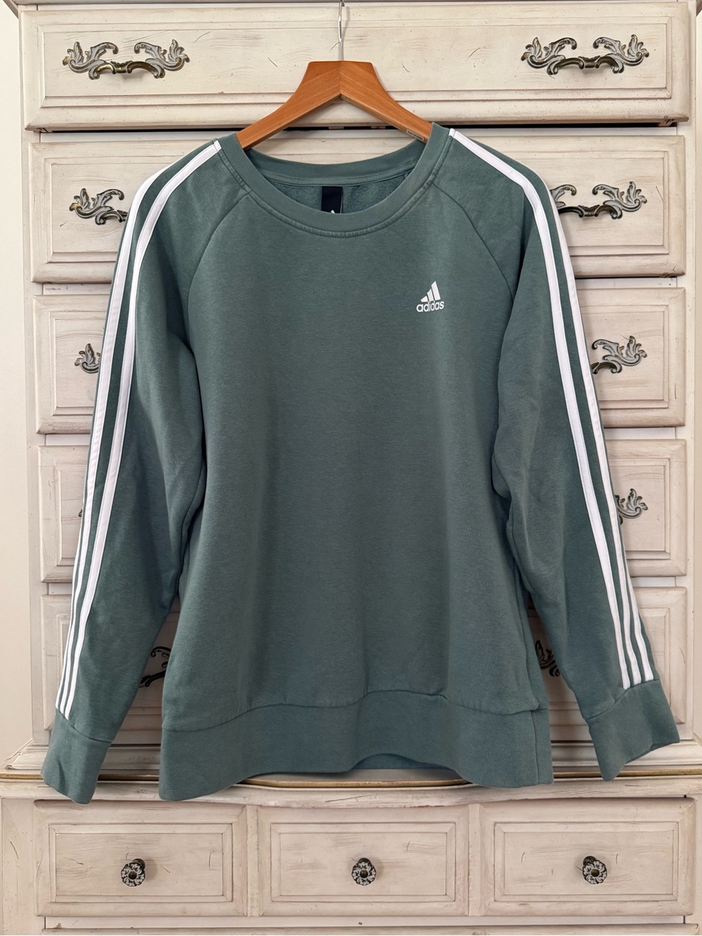 Adidas Green Cotton Sweatshirt